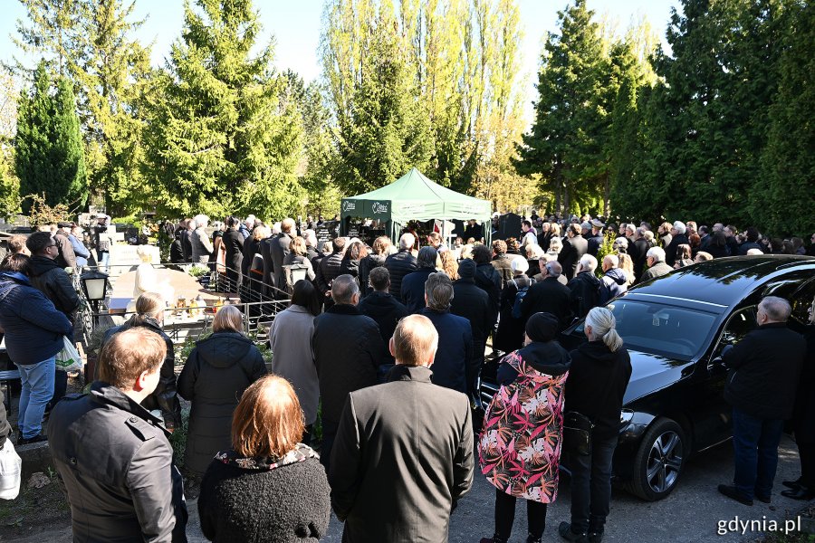 Uroczystości pogrzebowe Leszka Kopcia na Cmentarzu Łostowickim w Gdańsku (fot. Michał Puszczewicz)