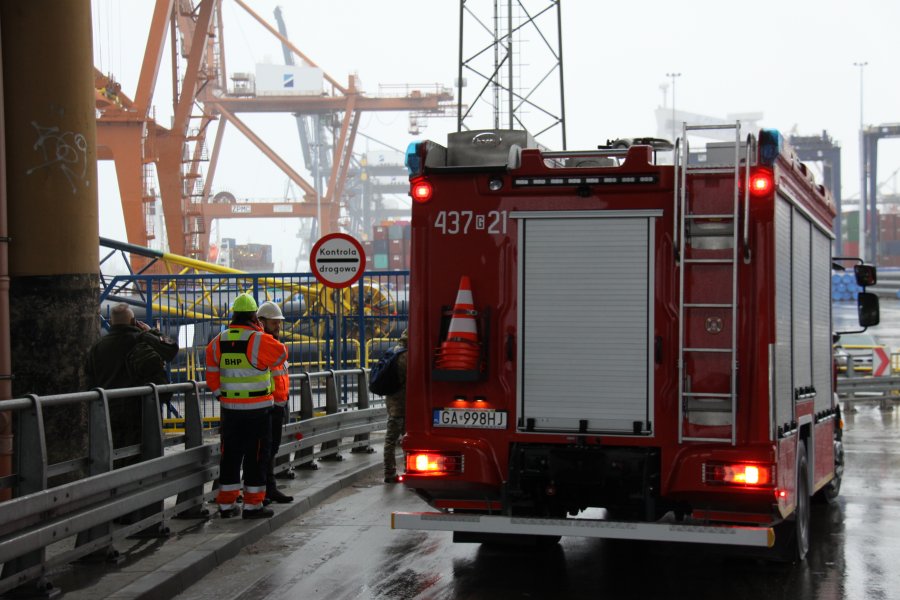 Ćwiczenia „Cerber” na terenie portu // fot. Port Gdynia, mat. prasowe
