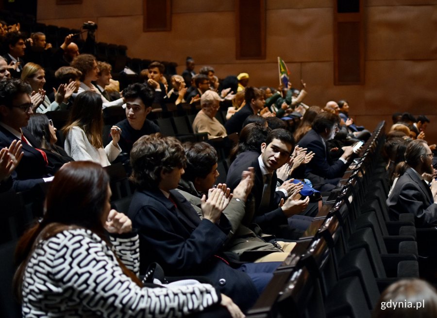 W piątek 31 stycznia w Europejskim Centrum Solidarności odbył się finał International Moot Court, międzynarodowego konkursu prawniczego dla uczniów szkół średnich // fot. Kamil Złoch