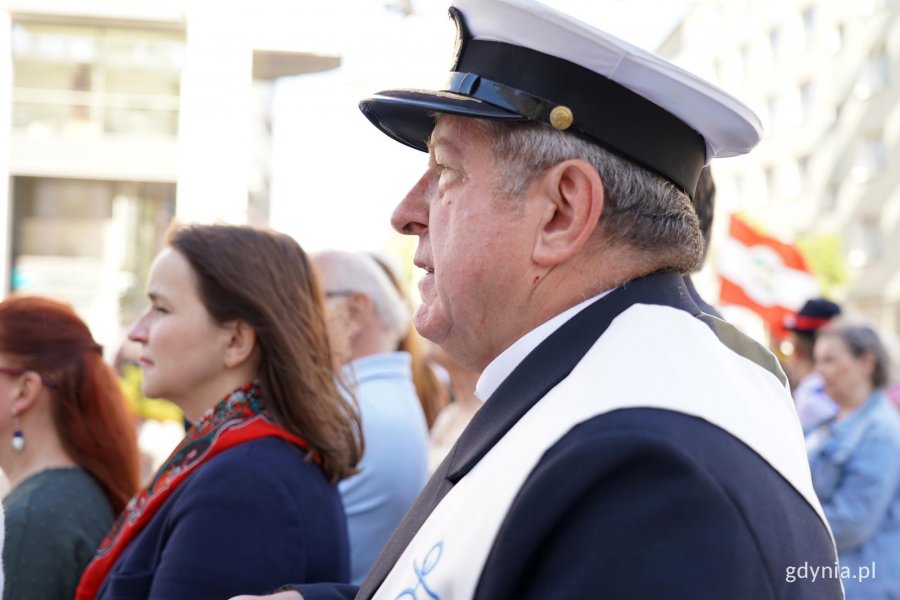 Na zdjęciu duszpasterz ludzi morza o. dr Edward Pracz i radna Anna Szpajer 
