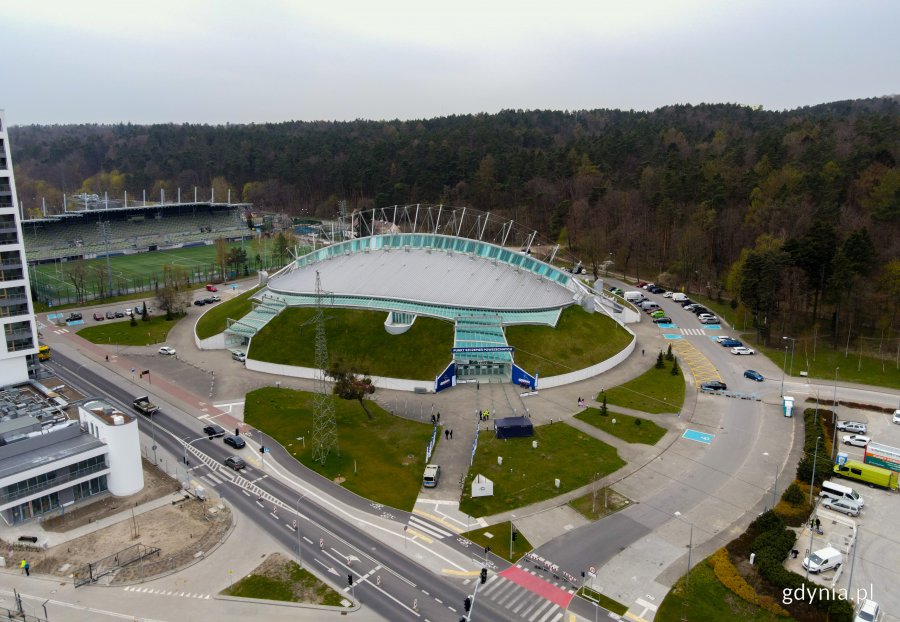 Punkt Szczepień Powszechnych w Gdynia Arenie. // fot. Marcin Mielewski