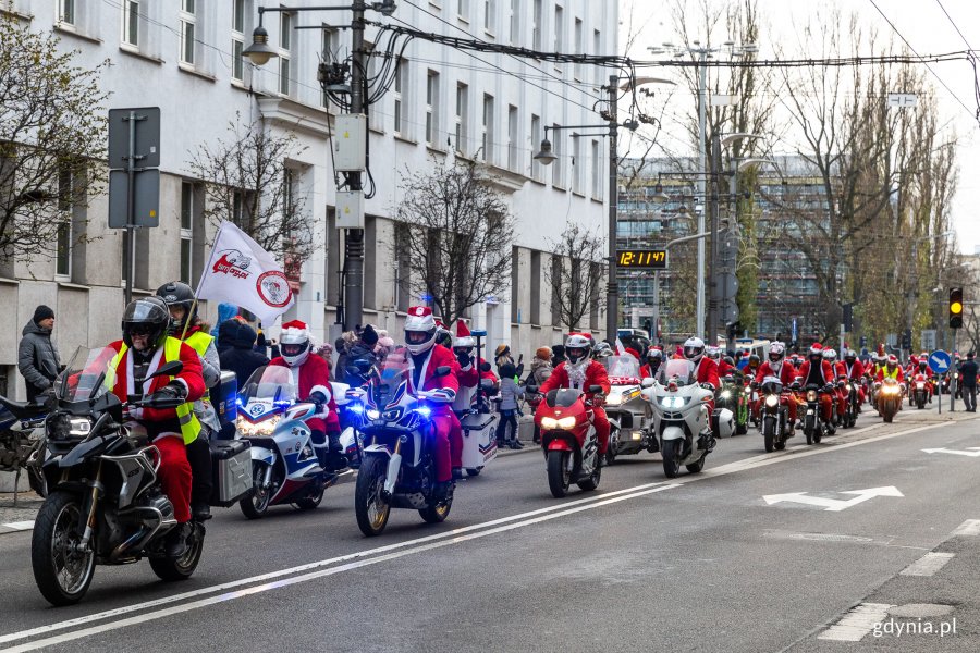 Mikołaje na Motocyklach w Gdyni, fot. Piotr Żagiell