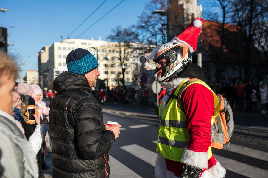Mikołaje na motocyklach w Gdyni, fot. Karol Stańczak