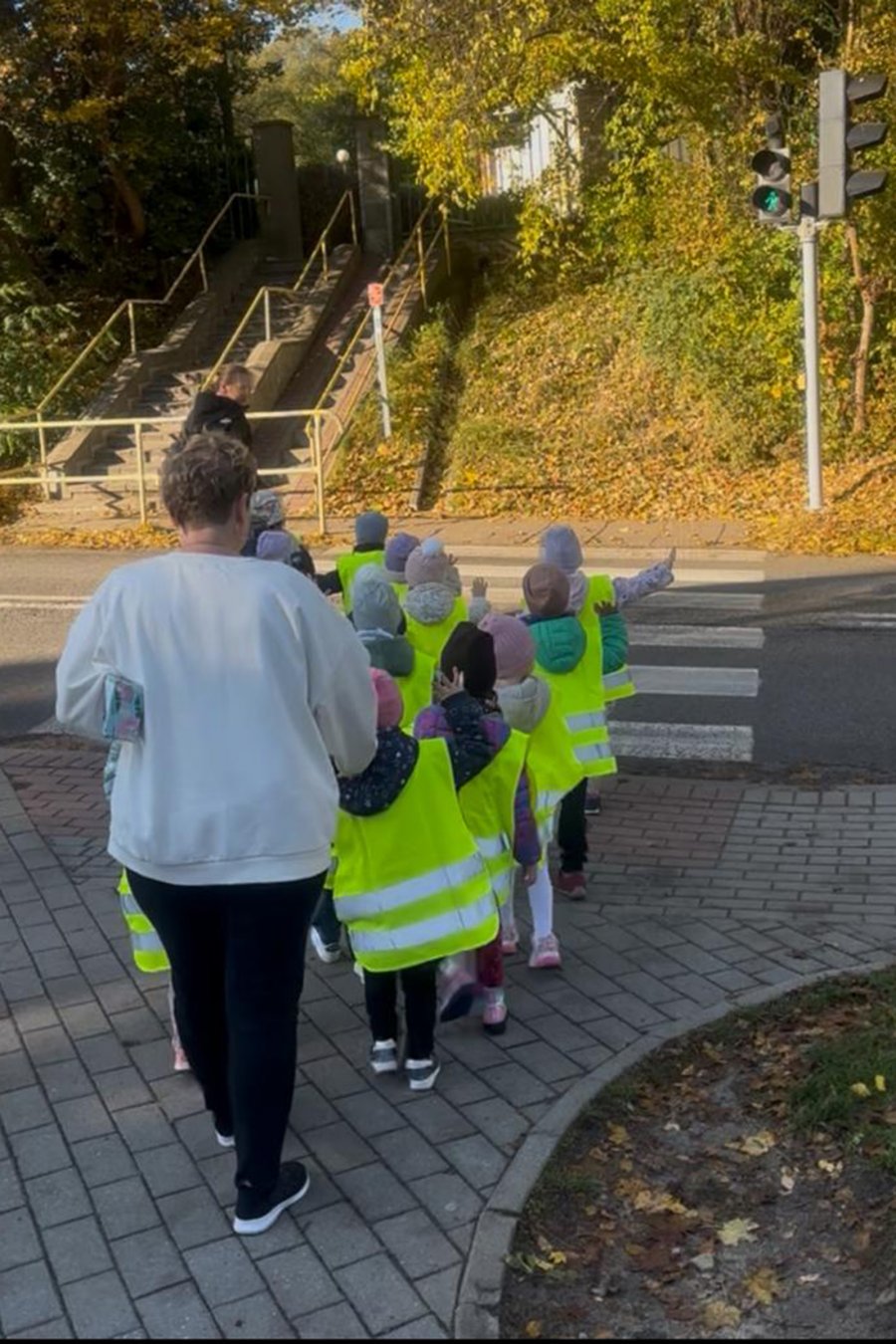 „Odprowadzam Sam”, na zdjęciu dzieci z Przedszkola nr 30  (fot. Katarzyna Balcerzak)