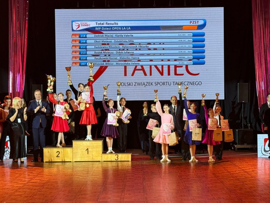 Tancerze z pucharami
