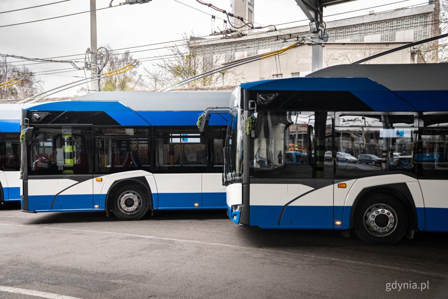 Sześć nowych trolejbus&oacute;w marki Solaris dla PKT w Gdyni (fot. Kamil Złoch)