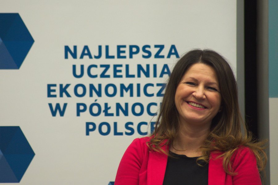 Spotkanie ze studentami na Wydziale Ekonomii UG // fot. Jan Ziarnicki