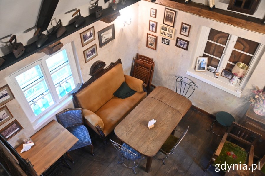 Wnętrze Cafe Strychu