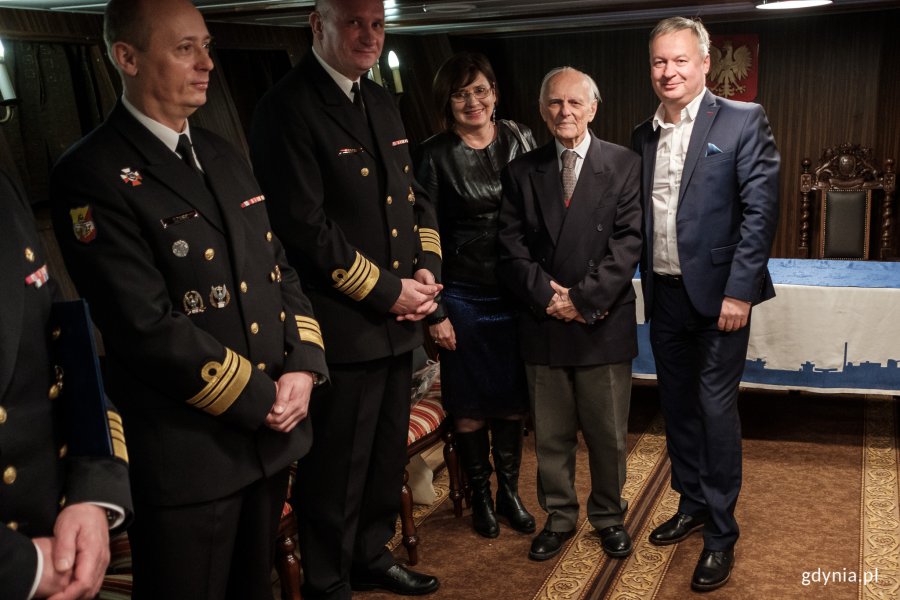 Urodziny Jerzego Grzywacza na pokładzie ORP "Błyskawica", fot. Dawid Linkowski