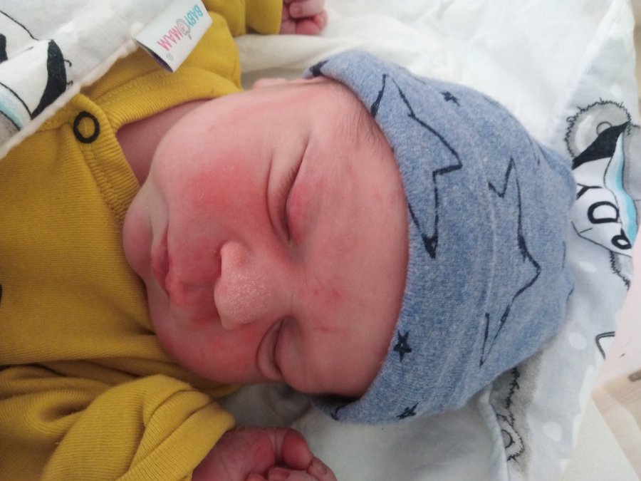 Marcel, 12.08., 56 cm, 3820 g//fot. Szpitale Pomorskie