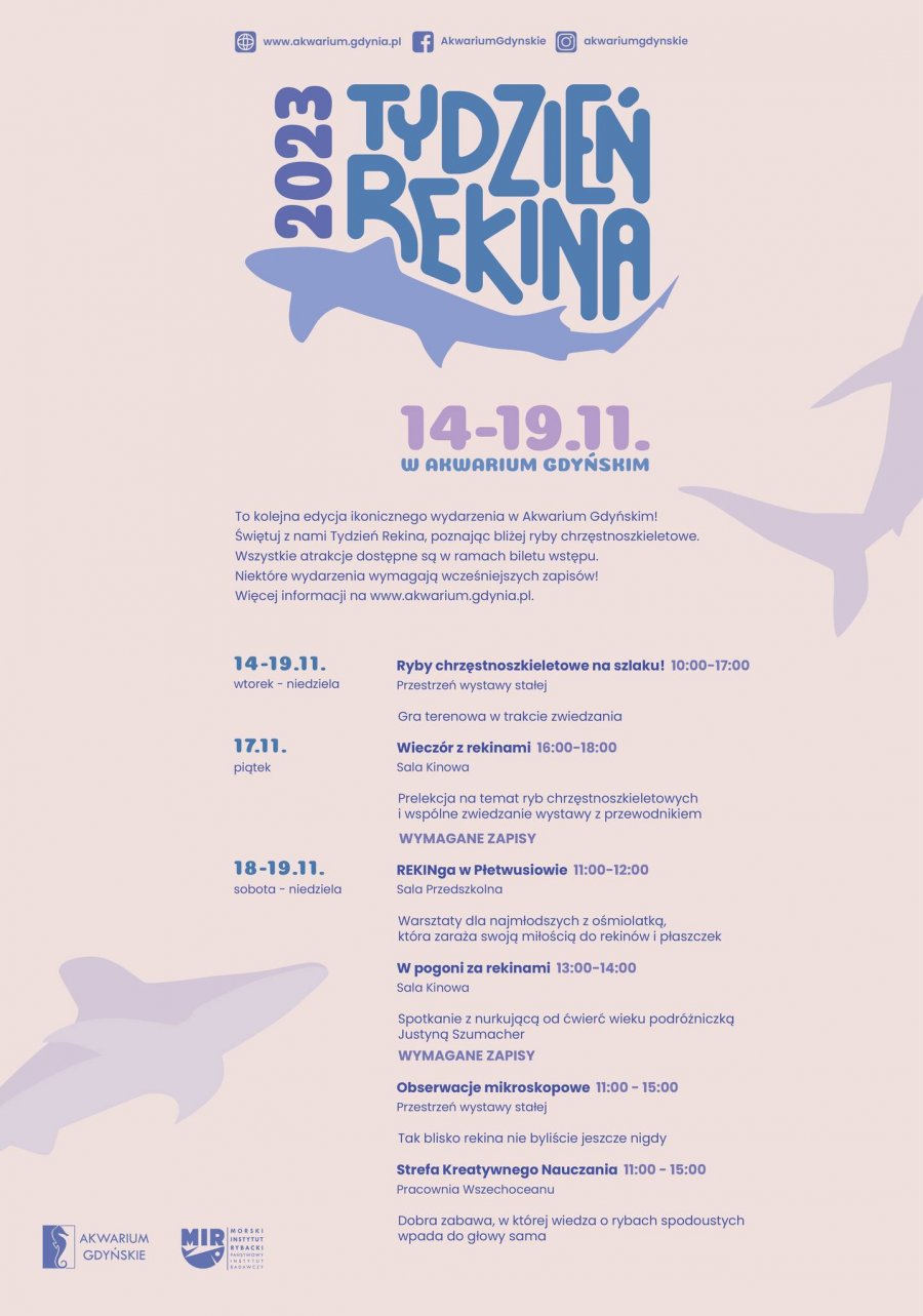 Tydzień Rekina - program i atrakcje
