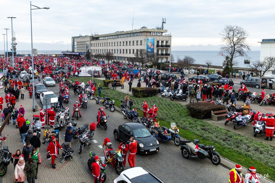 Mikołaje na Motocyklach w Gdyni, fot. Piotr Żagiell