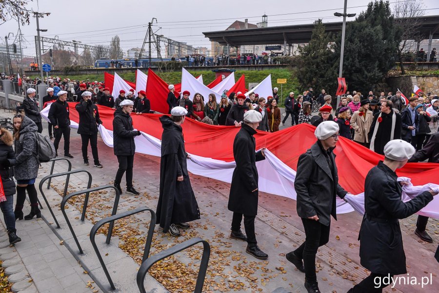 Gdynia uczciła stulecie polskiej niepodległości // fot. Przemysław Świderski