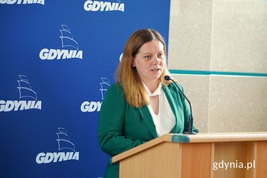 Prezydent Gdyni Aleksandra Kosiorek (fot. Jakub Winiewski)