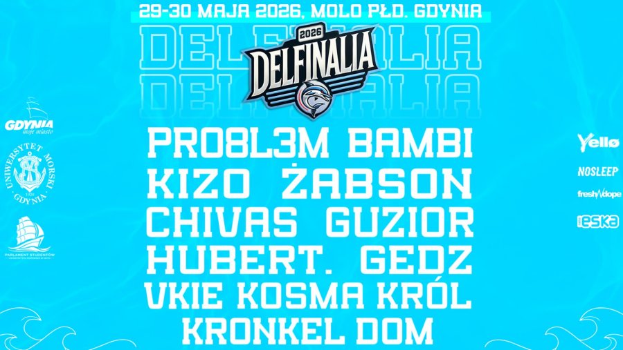 Delfinalia 2026 w Gdyni (materiały promocyjne organizatora)