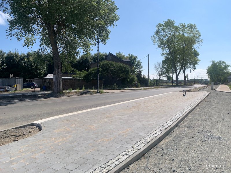 Przebudowa ul. Wiczlińskiej (fot. Dorota Matejczyk, WI UM Gdyni)
