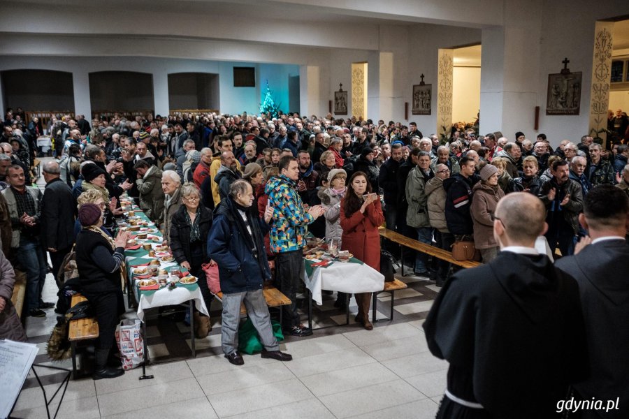 Wigilia u franciszkanów w Gdyni, fot. Dawid Linkowski