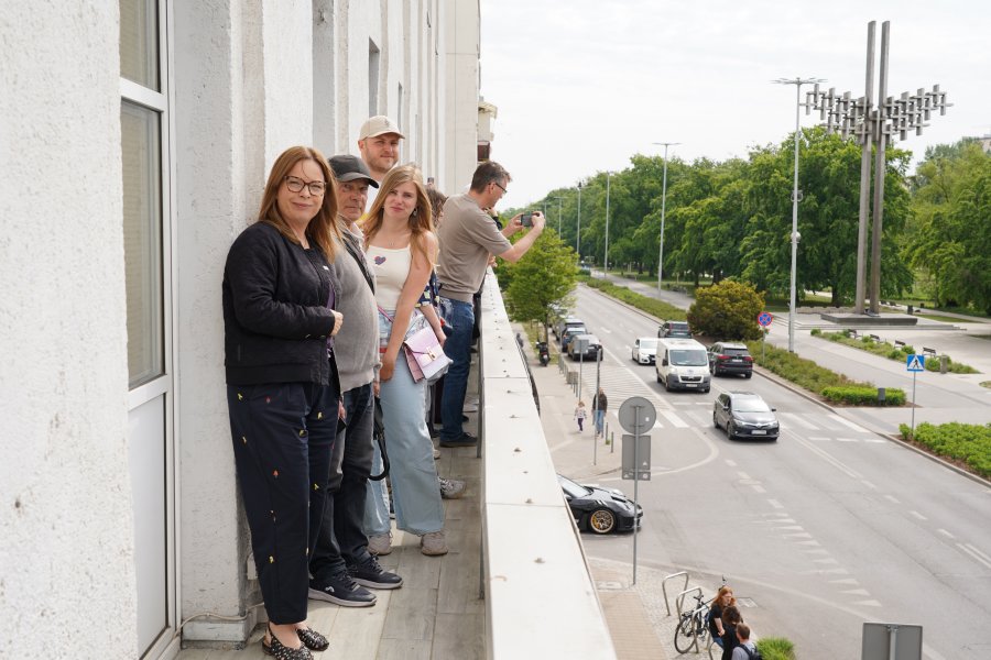 Po gdyńskim urzędzie oprowadzała wiceprezydentka Gdyni Oktawia Gorzeńska 