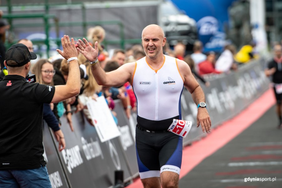 Sekretarz Miasta Gdynia Rafał Klajnert ukończył dystans sprinterski / fot. gdyniasport.pl