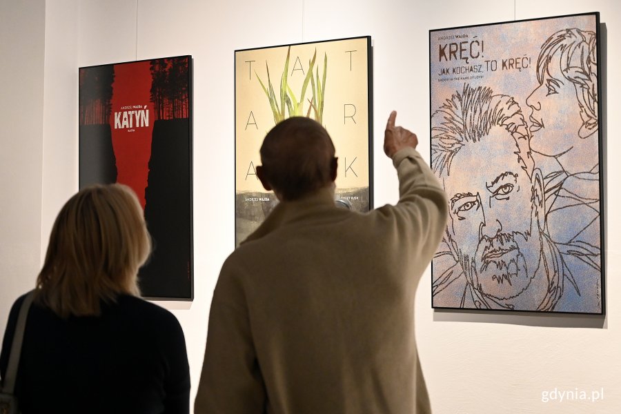 Wernisaż wystawy plakatów Andrzeja Pągowskiego do filmów Andrzeja Wajdy "Wajda na nowo" w Muzeum Miasta Gdyni. Fot. Michał Puszczewicz