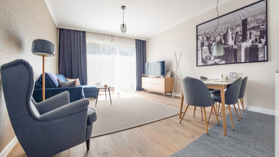 Wynajem apartamentów Sun and Snow, ul. Spacerowa 33/1, widok na salon