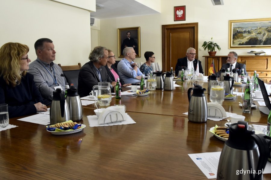 Przedstawiciele niemieckiego landu Szlezwik-Holsztyn 5 czerwca odwiedzili Gdynię, fot. Jan Ziarnicki. 