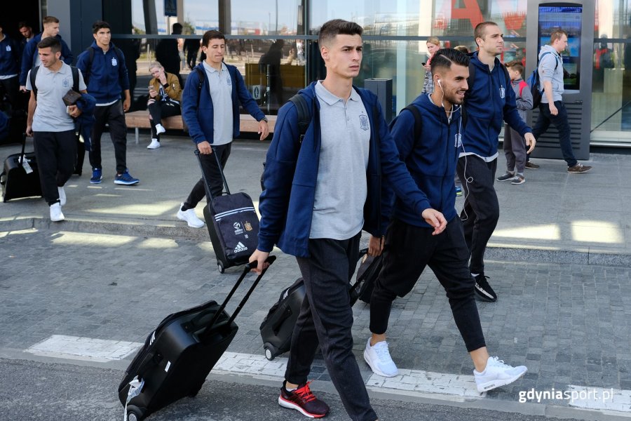 Powitanie i trening reprezentacji Hiszpanii, fot. gdyniasport.pl