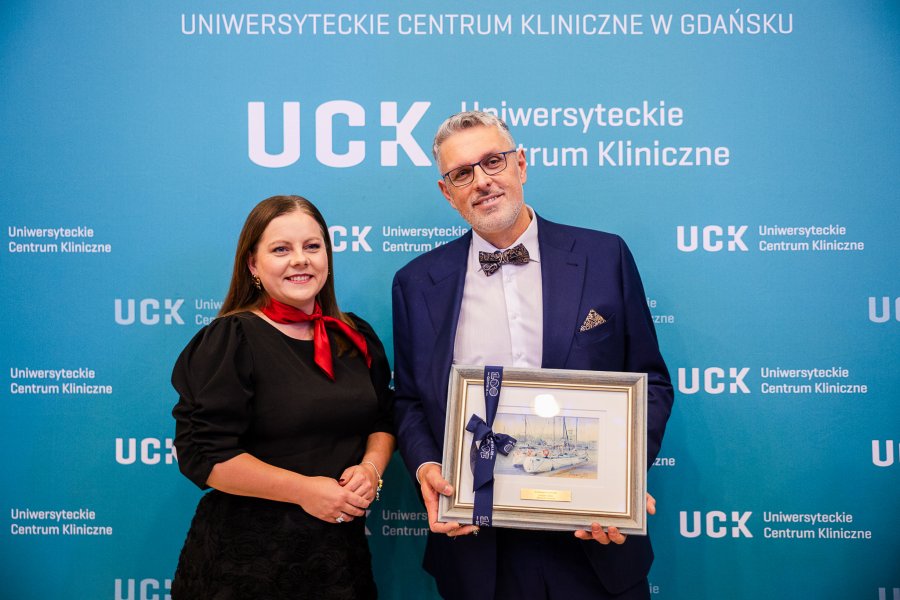 Prezydent Aleksandra Kosiorek i dyrektor naczelny UCK&nbsp;Jakub Kraszewski