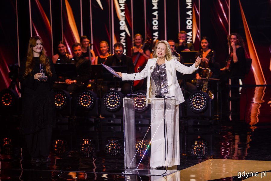 Grażyna Szapołowska. Gala wręczenia nagród 50. Festiwalu Polskich Filmów Fabularnych w Gdyni w Teatrze Muzycznym (fot. Karol Stańczak)
