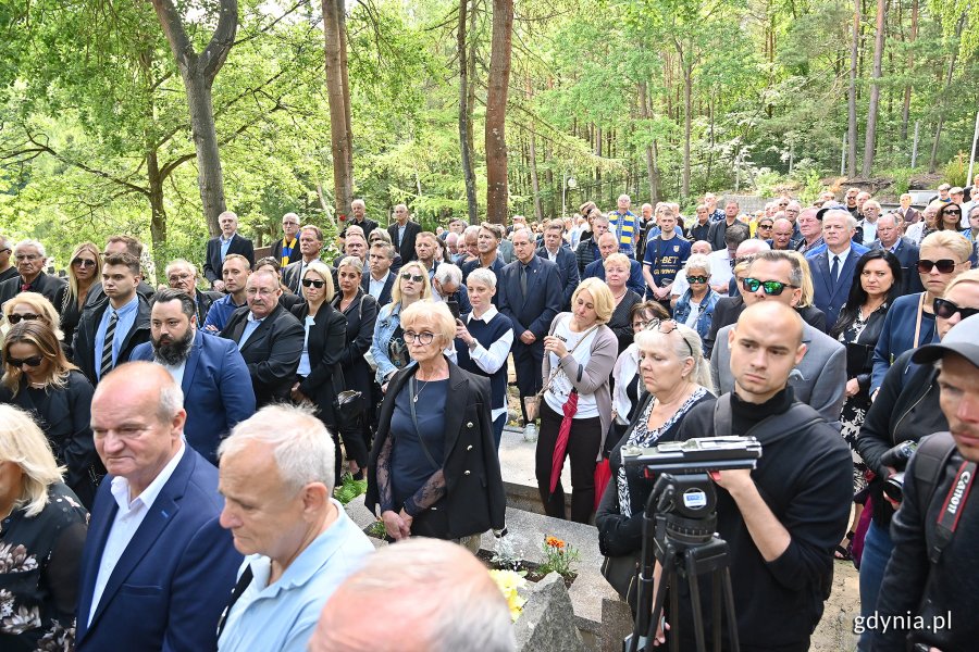 Uroczystości pogrzebowe Janusza Kupcewicza w Gdyni-Witominie, fot. Michał Puszczewicz
