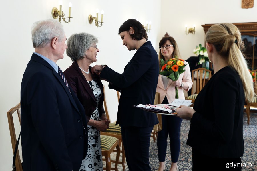 Wiceprezydent Katarzyna Gruszecka-Spychała podczas uroczystości / fot. M. Kozłowski