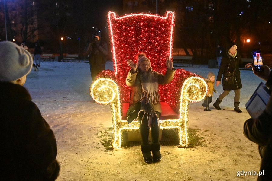 Iluminacje świąteczne w Parku Kilońskim