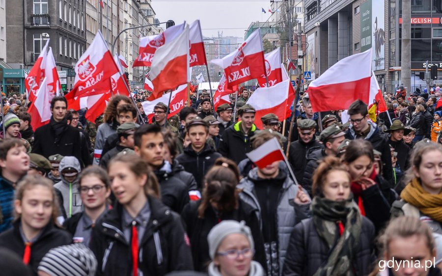 Gdynia uczciła stulecie polskiej niepodległości // fot. Przemysław Świderski