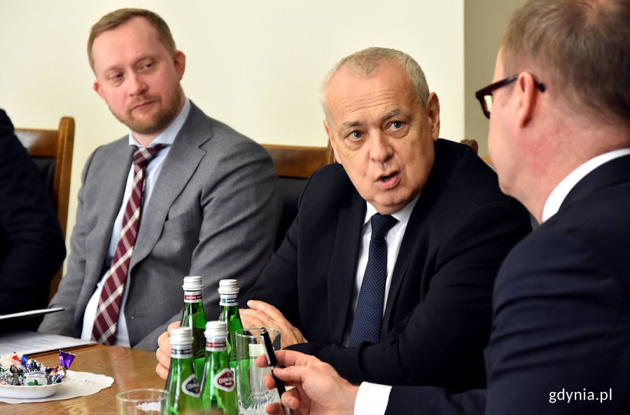 Ambasador Republiki Finlandii - Juha Tapio Ottman 26 lutego był gościem prezydenta Gdyni Wojciecha Szczurka // fot. Kamil Złoch