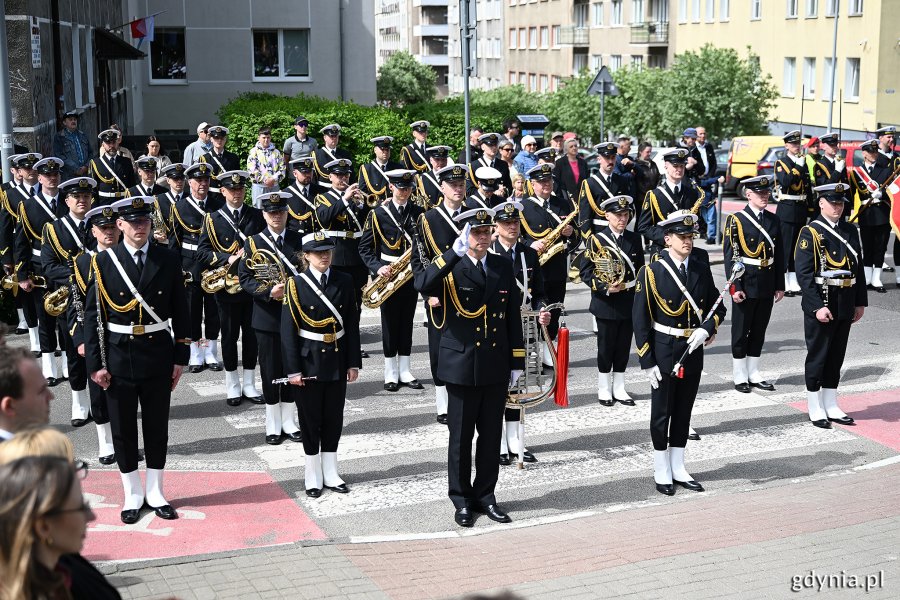Orkiestra Reprezentacyjna Marynarki Wojennej podczas uroczystości z okazji Święta Narodowego Trzeciego Maja