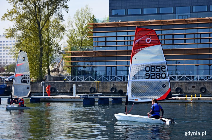 Oficjalnie powitanie pierwszej jednostki korzystającej z Mariny Yacht Park, fot. Kamil Złoch