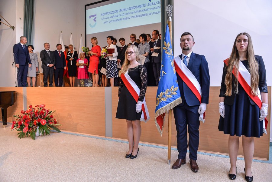 Uroczystości w III LO w Gdyni i wizyta pary prezydenckiej, fot. Przemysław Świderski