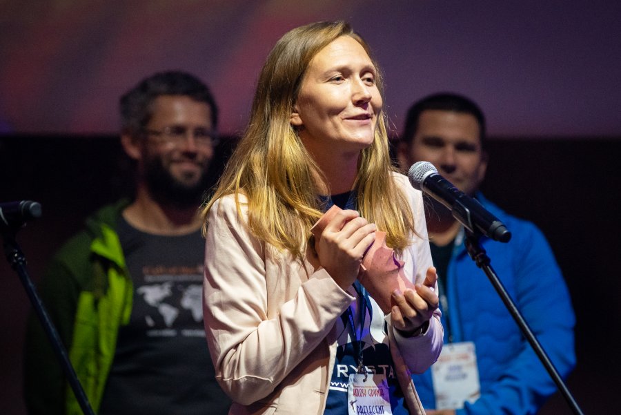 Wyróżnienie w kategorii Żeglarstwo odbiera Aleksandra Rapp. Fot. Anna Rezulak