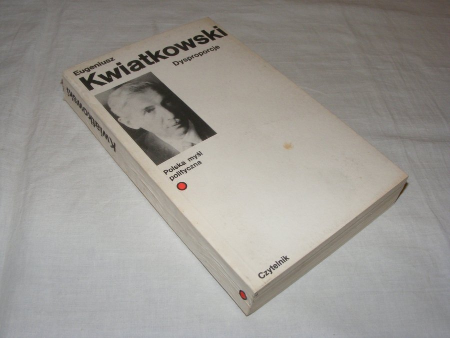 Powojenne wznowienie książki Eugeniusza Kwiatkowskiego "Dysproporcje", wyd. 1989, fot. allegro