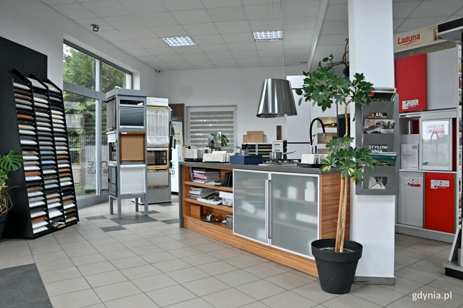 Fragment ekspozycji w salonie firmy Okland 