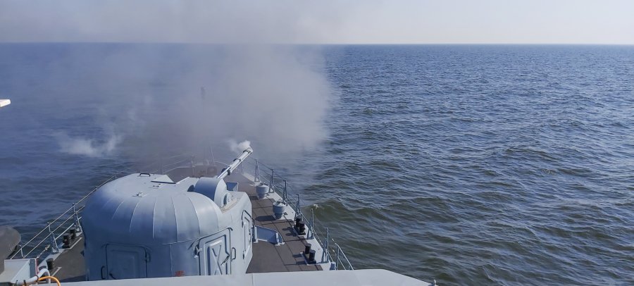ORP „Piorun” ćwiczy na Bałtyku // st. mat Łukasz Lewandowski