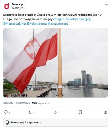  Kto złożył życzenia Gdyni?