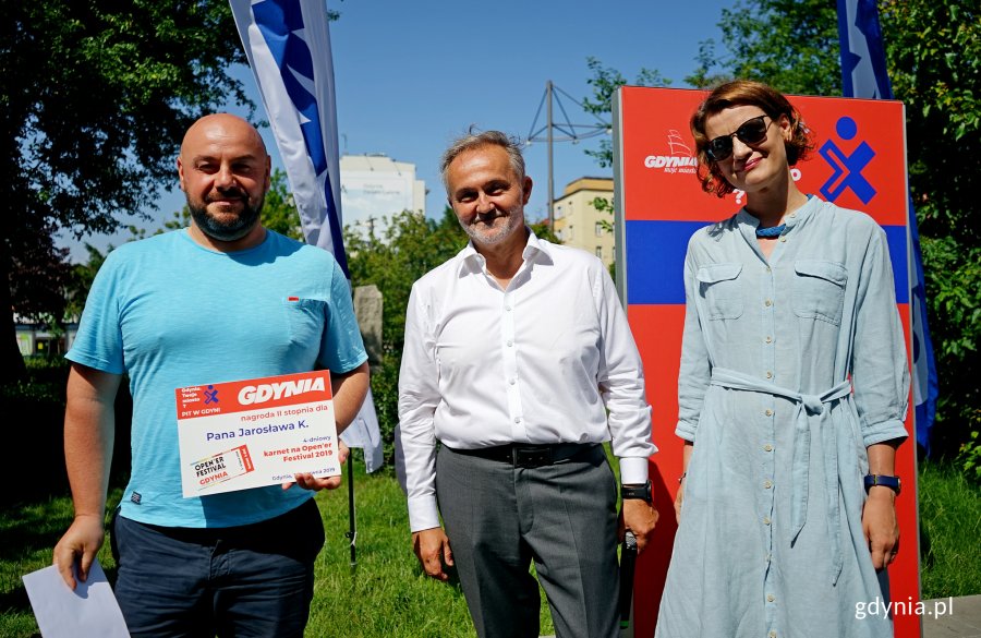 Wręcznie nagród w ramach loterii „Rozlicz PIT w Gdyni”, fot. Kamil Złoch