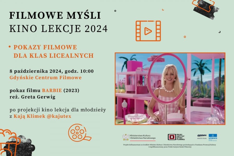 8 października, godz. 10.00 – „Barbie”, reż. Greta Gerwig