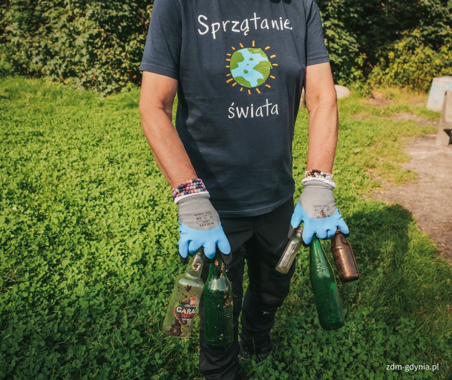 Butelki zebrane podczas akcji Sprzątania świata
