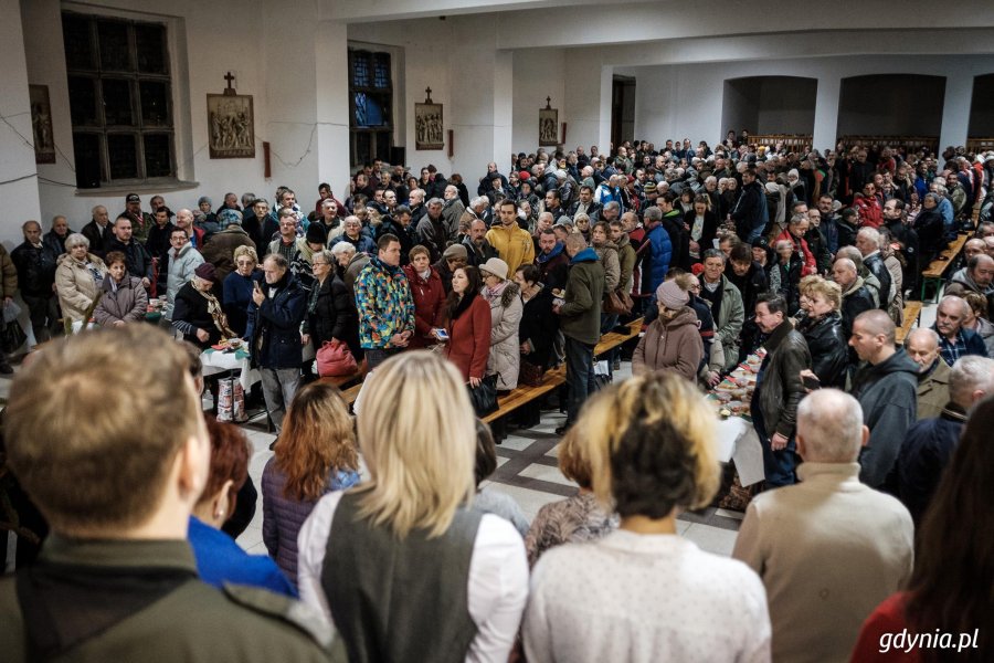 Wigilia u franciszkanów w Gdyni, fot. Dawid Linkowski