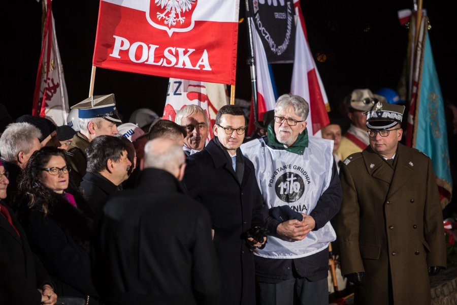 Poranne uroczystości upamiętniające ofiary Grudnia '70 // fot. Karol Stańczak