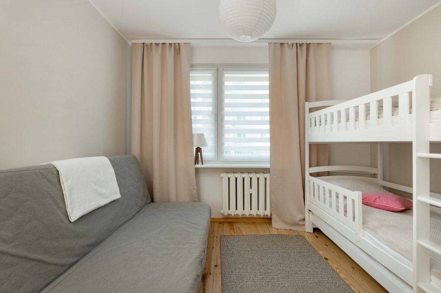 Sypialnia w obiekcie noclegowym Staniewicza 10a/1