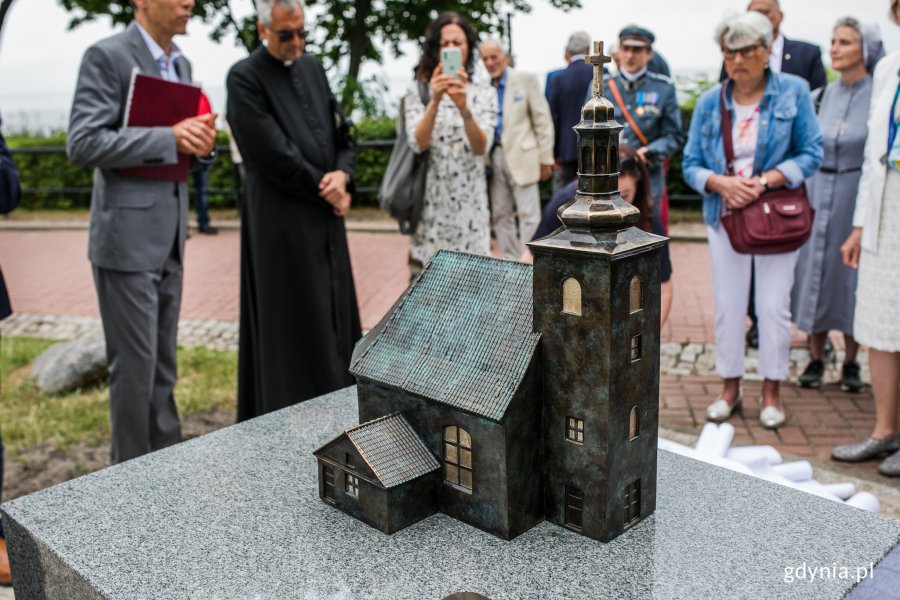 Odsłonięcie makiety kościoła pw. św. Józefa w Gdyni Orłowie. Fot. Karol Stańczak