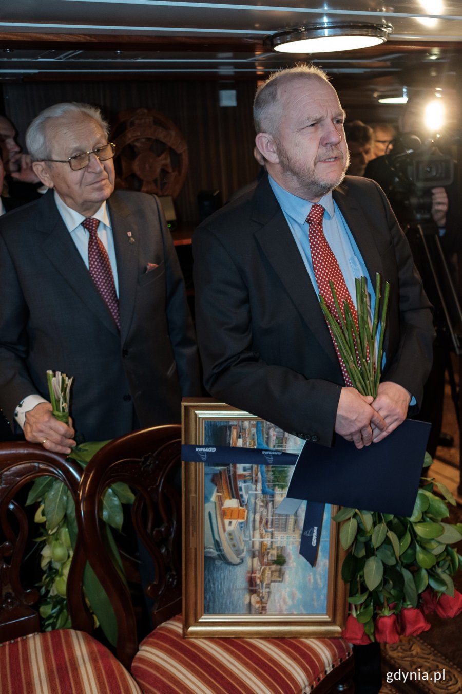 Urodziny Jerzego Grzywacza na pokładzie ORP "Błyskawica", fot. Dawid Linkowski